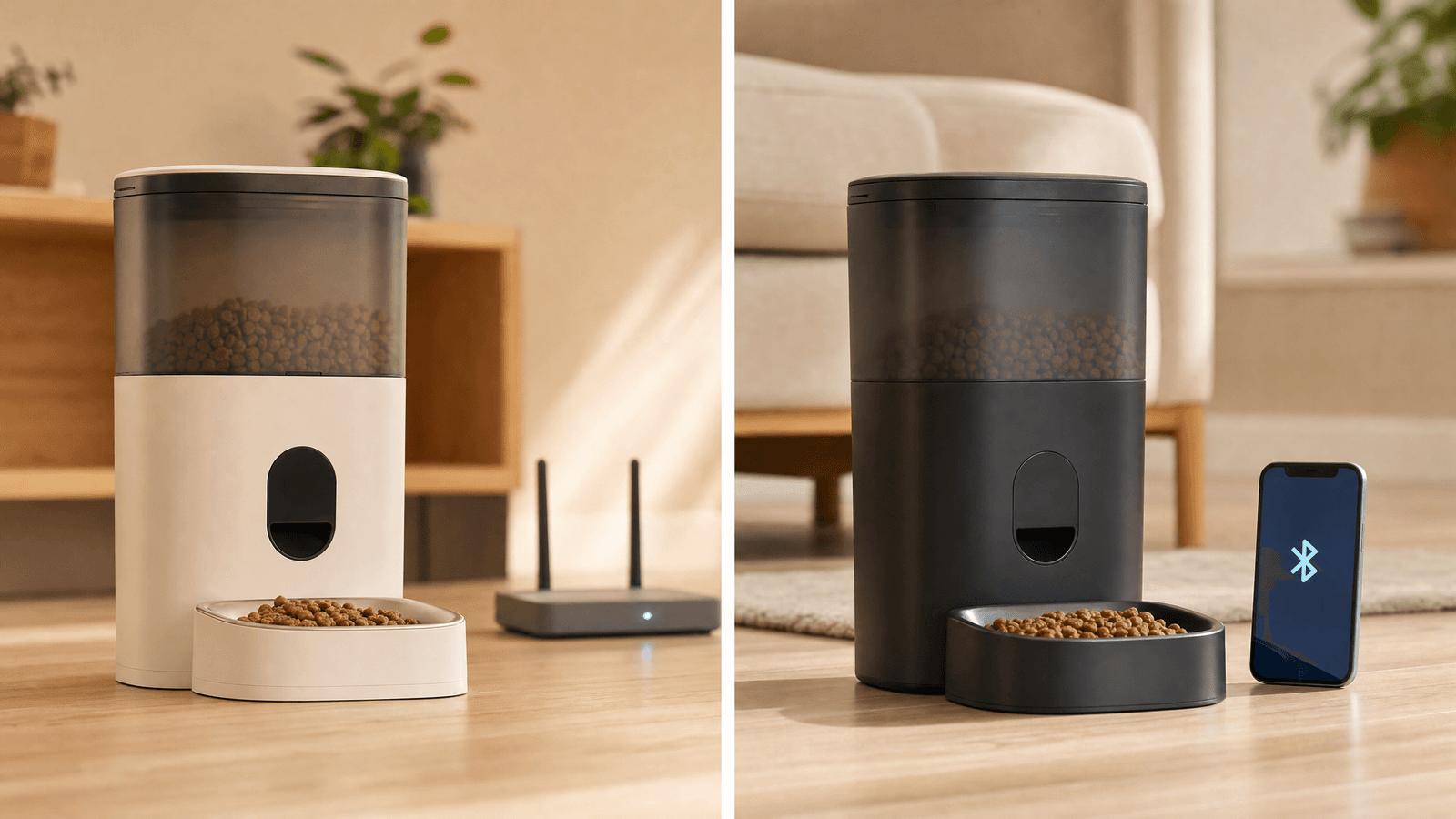 WiFi vs Bluetooth Pet Feeders: What's the Difference?
